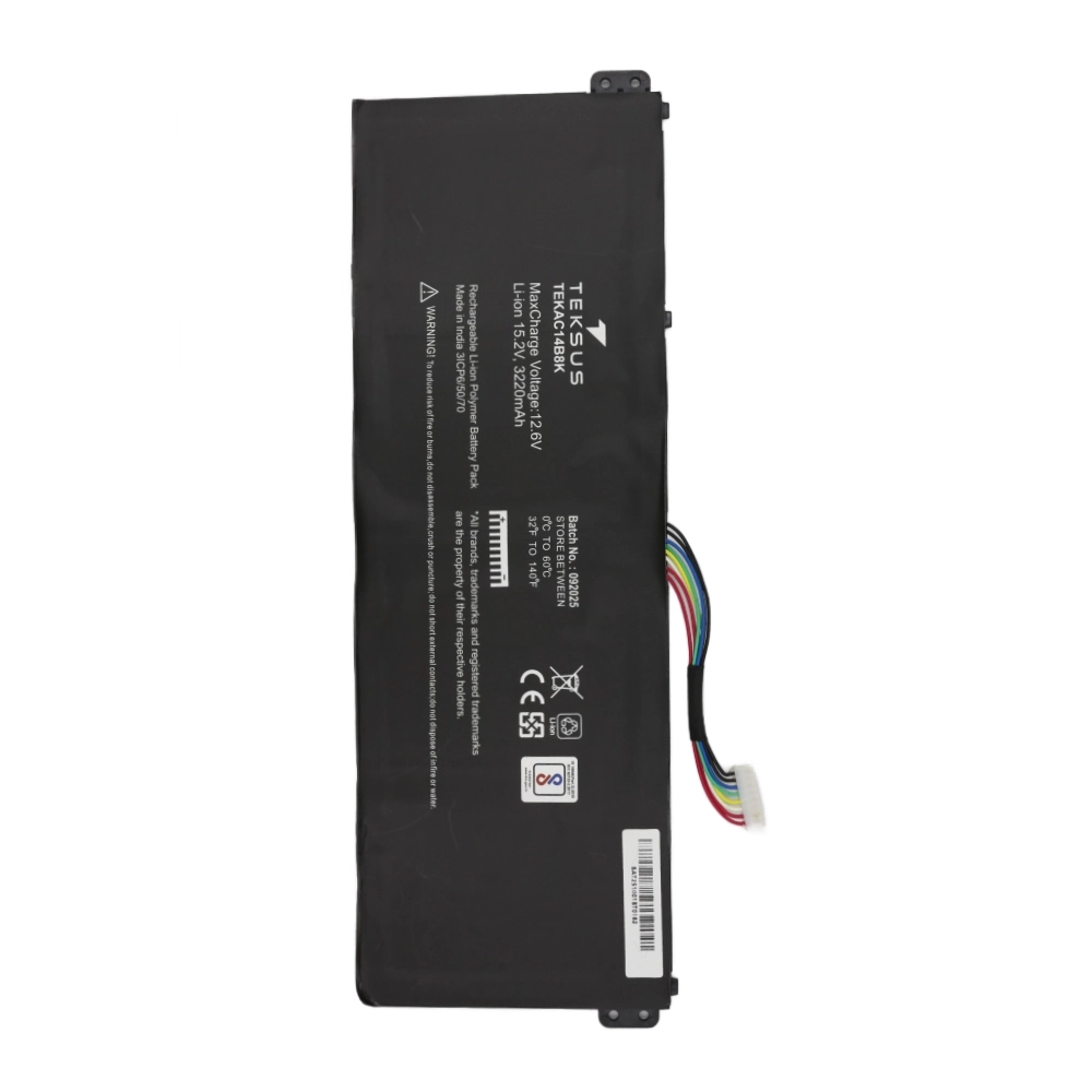 Teksus Laptop Battery Compatible For Acer Aspire E5-721 | AC14B8K view 3